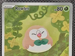 Pokemon TCG Perfect Order Illustration Rare IR Rowlet 090/088 NM - Image 3