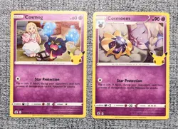 Pokemon COSMOG 013/025 Celebrations Holo Basic & COSMOEM 014/025 Stage1🔥 - Image 1