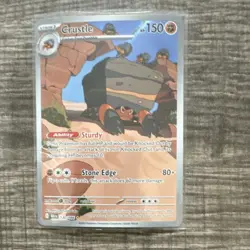 Pokemon TCG Crustle Illustration Rare Holo Sv: Black Bolt 130/086 150HP Stage 1 - Image 1