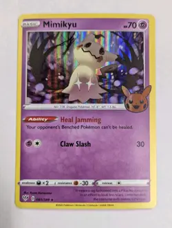 Mimikyu - 081/189 - Holo Rare Trick or Trade BOOster Pokemon TCG NM - Image 1