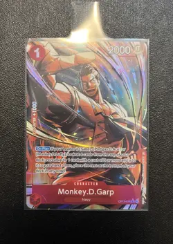 Monkey D Garp Alt Art OP13-016 Carrying on His Will - One Piece English Foil - Image 1