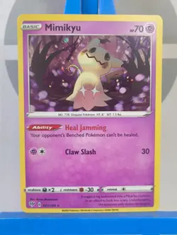 Mimikyu - 081/189 - Cosmos Holo - SWSH Darkness Ablaze - Pokemon TCG - HD SWIRL - Image 1