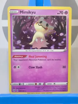 Mimikyu - 081/189 - Cosmos Holo - SWSH Darkness Ablaze - Pokemon TCG - HD SWIRL - Image 3