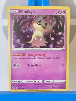 Mimikyu - 081/189 - Cosmos Holo - SWSH Darkness Ablaze - Pokemon TCG - HD SWIRL - Image 4