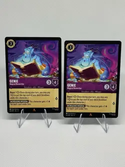 2x Genie-Magical Researcher 49/204-Winterspell Disney Lorcana- Playset NM - Image 1