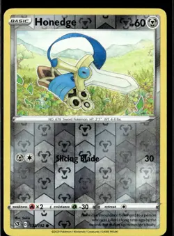 Pokemon Honedge 133/192 Rebel Clash Reverse Holo Common 2 Card Lot - Image 1