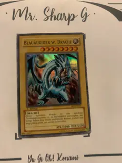 BLAUAUGIGER W. DRACHE - 1. AUFLAGE SKE-DE001 DEUTSCH Yu-Gi-Oh! CARD SUPER RARE - Image 3