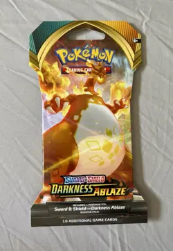Pokemon Sword & Shield Darkness Ablazed Sleeved Booster Pack (Random Pack Art) - Image 1