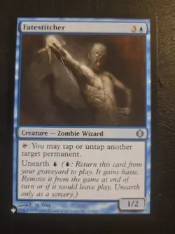 Magic MTG Fatestitcher The List Reprints Mystery Zombie Wizard Blue Uncommon LP - Image 1