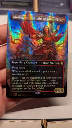 1x Alesha Who Laughs At Fate Borderless MANA FOIL NM - FDN Magic MTG x1 - Image 2