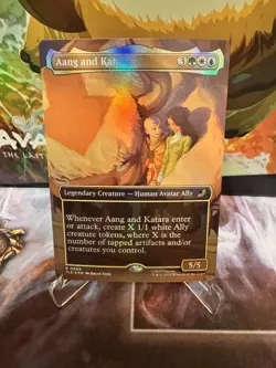 Aang and Katara (Borderless) Avatar: The Last Airbender: Eternal-Legal Foil - Image 1