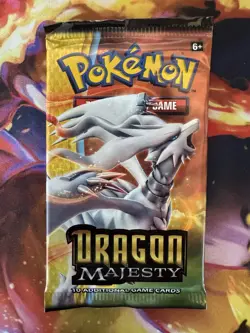 Pokemon Dragon Majesty SEALED Booster Pack - Reshiram Art - Image 1