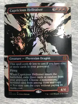 MTG Capricious Hellraiser Phyrexia: All Will Be One 310 FOIL Mythic FREE SHIPPIN - Image 1