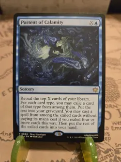MTG Portent of Calamity Bloomburrow Regular Rare NM - Image 1