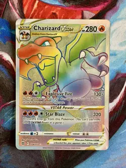 Charizard VSTAR 174/172 Secret Rainbow Rare - Pokemon TCG Brilliant Stars - NM - Image 1