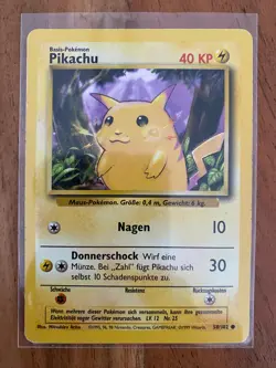 Pokemon · Pikachu · Basis-Set · 58/102 · Deutsch · 1999 · Karte · BS 58 - Image 1