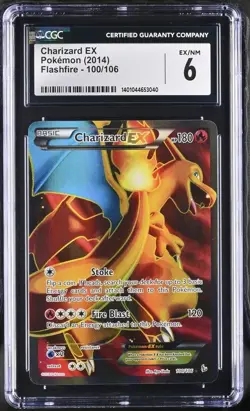 Charizard EX 100/106 Flash Fire 2014 Pokemon CGC 6 - Image 1