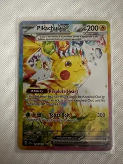 Pokemon Pikachu ex SV08 Surging Sparks Special Illustration Rare Tera Holo 200 … - Image 1