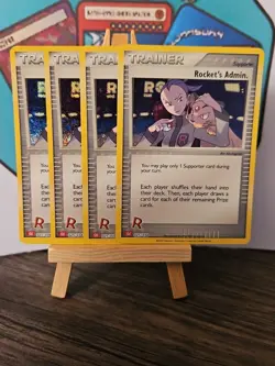 4 X Rockets Admin 025/034 English Charizard Deck Pokemon Classic Collection - Image 1