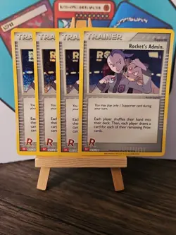 4 X Rockets Admin 025/034 English Charizard Deck Pokemon Classic Collection - Image 2
