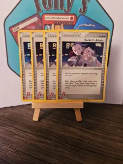 4 X Rockets Admin 025/034 English Charizard Deck Pokemon Classic Collection - Image 4