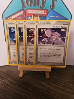 4 X Rockets Admin 027/034 English Blastoise Deck Pokemon Classic Collection - Image 3