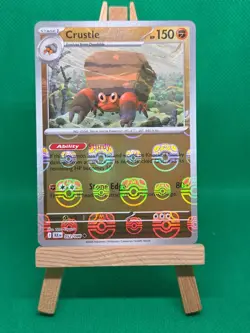 Pokemon TCG: Crustle 052/086 Masterball Reverse Holo Black Bolt - Near Mint - Image 1