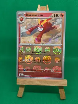 MASTERBALL REVERSE Darmanitan 014/086 Black Bolt Holo Pokemon ENGLISH - Image 4