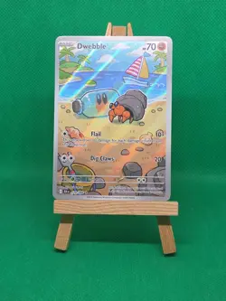 Pokemon TCG Dwebble 129/086 Illustration Rare Full Art Black Bolt Series NM - Image 1