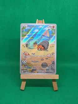 Pokemon TCG Dwebble 129/086 Illustration Rare Full Art Black Bolt Series NM - Image 2