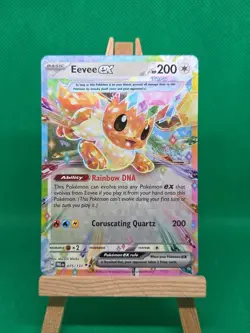 Pokemon Eevee ex - Double Rare SV: Prismatic Evolutions 075/131 NM - Image 2