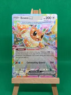 Pokemon Eevee ex - Double Rare SV: Prismatic Evolutions 075/131 NM - Image 3