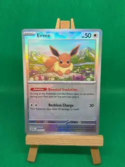 Pokemon Eevee TCG Master Ball Reverse Holo Prismatic Evolutions Card 074/131 - Image 4