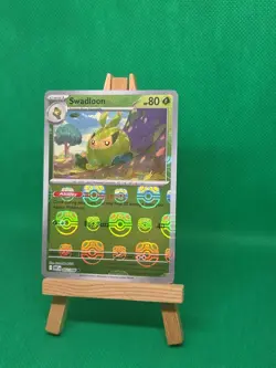 002/086 Swadloon : (Master Ball Holo) Card : SV-10.5 White Flare : Pokemon TCG - Image 4