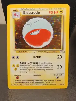 Pokemon TCG Electrode Jungle 2/64 Holo Unlimited Holo Rare - Image 1