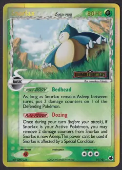Pokemon Snorlax 10/101 Reverse Holo EX Delta Species - Image 1