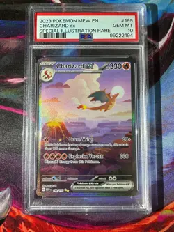 Charizard EX 199/165 Scarlet & Violet 151 English PSA 10 Gem Mint Pokemon TCG - Image 1