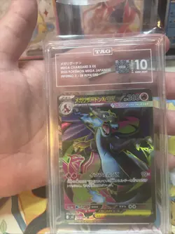 Pokemon Mega Charizard X ex SR 094/080 Inferno X Japanese TAG 10 Gem Mint - Image 2