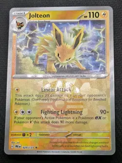 Jolteon 029/131 Poke Ball Pattern Reverse Holo Pokemon Prismatic Evolutions NM! - Image 1
