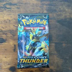 Pokemon Sun and Moon Lost Thunder Sealed Booster Pack - Zeraora - Image 1