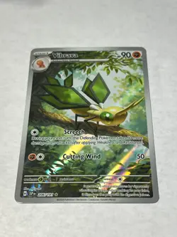 Pokemon TCG Vibrava 206/191 Sv08: Surging Sparks Holo Illustration Rare NM - Image 1