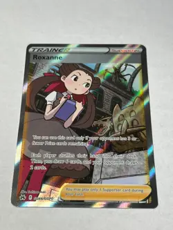 Pokemon TCG Roxanne GG66/GG70 Crown Zenith: Galarian Gallery Holo Ultra Rare NM - Image 1
