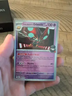 Pokemon TCG Team Rocket's Orbeetle 89/182 SV10 Destined Rivals Reverse Holo NM - Image 1