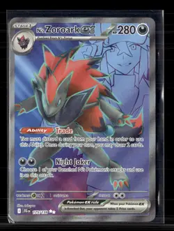 Pokemon 2025 Journey Together N'S Zoroark EX SAR #175/159 - Image 1