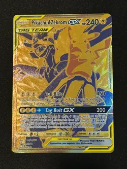 Pikachu & Zekrom GX SM248 Black Star Promo 2021 Pokemon Sun And Moon NM - Image 1