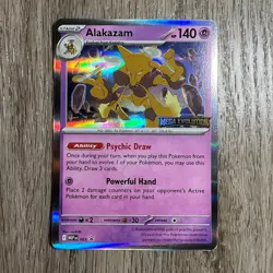 Mega Evolution Meganium | Inteleon | Alakazam | Lunatone STAMPED Promo MEP 001-4 - Image 5