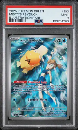 PSA 9 - Misty's Psyduck 193/182 SV Destined Rivals - Pokemon - Image 1