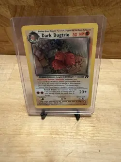 Pokemon Dark Dugtrio 6/82 Team Rocket Holo Rare Unlimited 2000 50 HP Wizards - Image 1