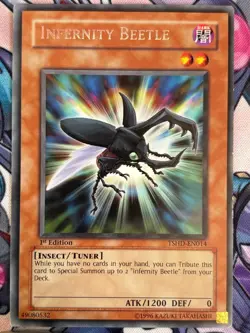 Infernity Beetle TSHD-EN014 YuGiOh Card RARE 1ST EDITION - Image 1