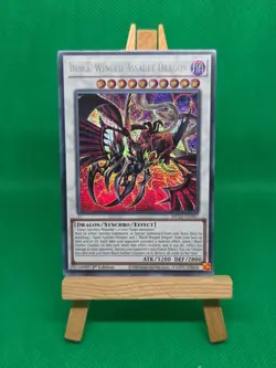 MP23-EN187 Black-Winged Assault Dragon Prismatic Secret Rare 1st Edition YuGiOh - Image 2